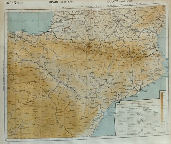 RAF Pilot's Topographic Map