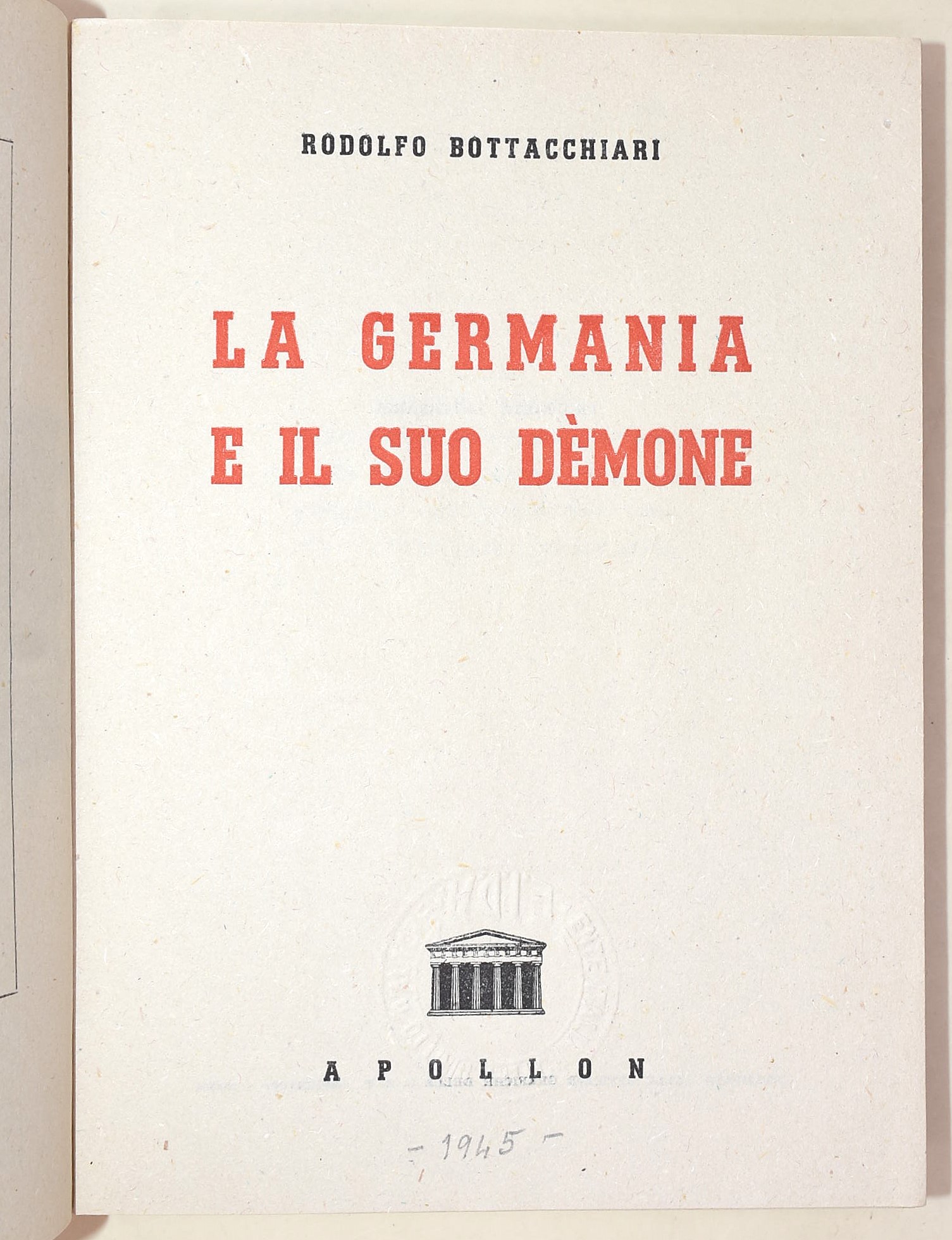 Bendiscioli, Mario - Moenius, Giorgio - Herwegen, Ildefonso - Wust, Pietro, Romanismo e Germanesi...
