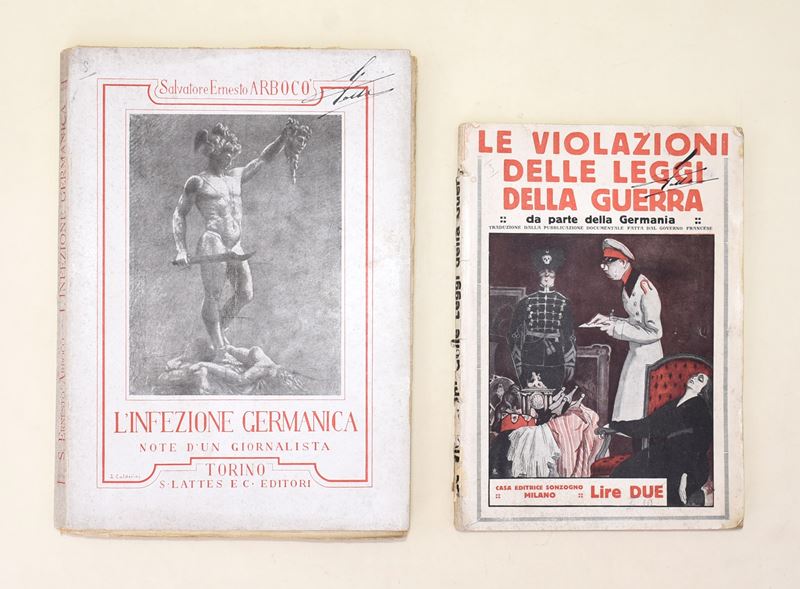 Salvatore Ernesto Arbocò, L'Infezione Germanica e Violazioni delle leggi della guerra da parte de...