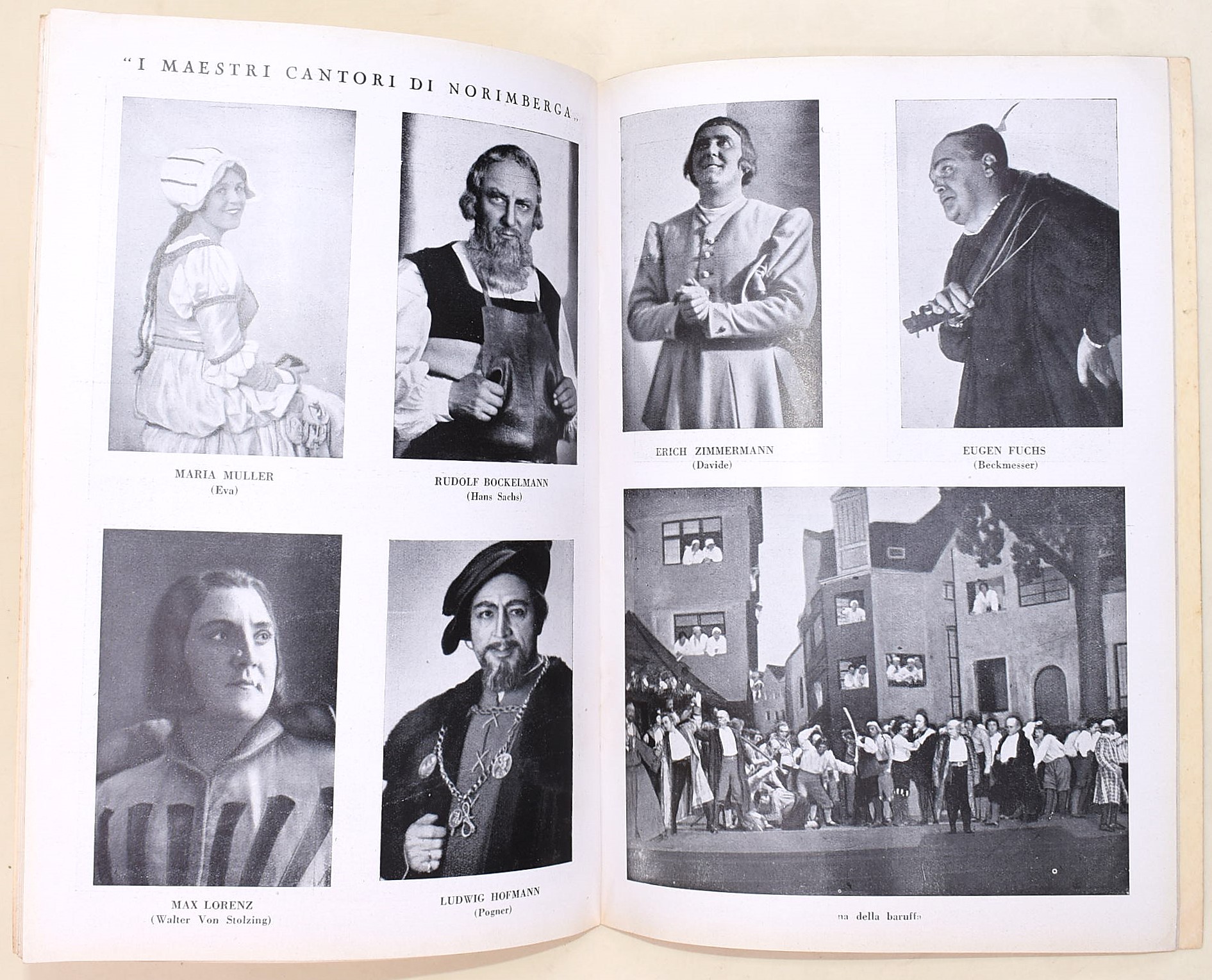 Programma del Festival Musicale dell'Opera di Stato di Berlino, Teatro Reale dell'Opera, Roma 194...