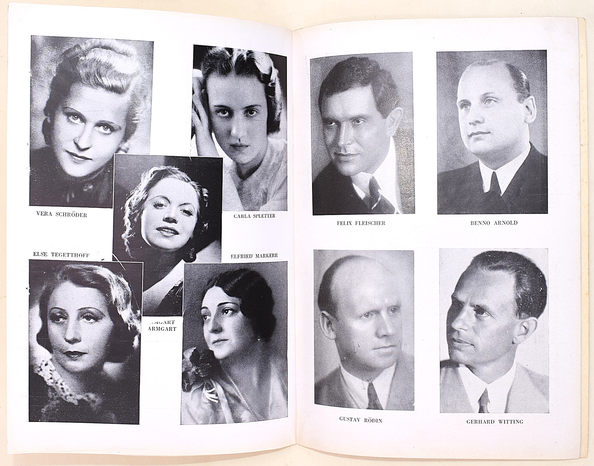 Programma del Festival Musicale dell'Opera di Stato di Berlino, Teatro Reale dell'Opera, Roma 194...