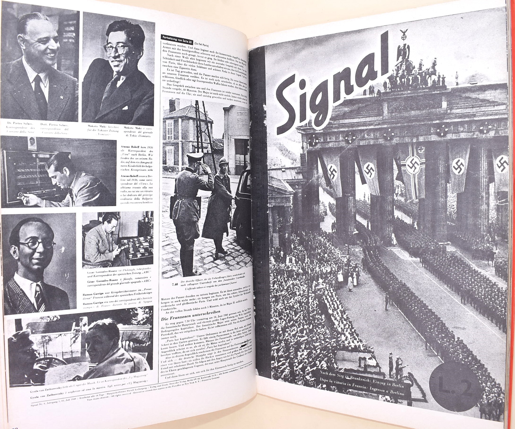 Ciarrapico Editore, Rivista Signal, Ristampa 1975-1976, 6 volumi