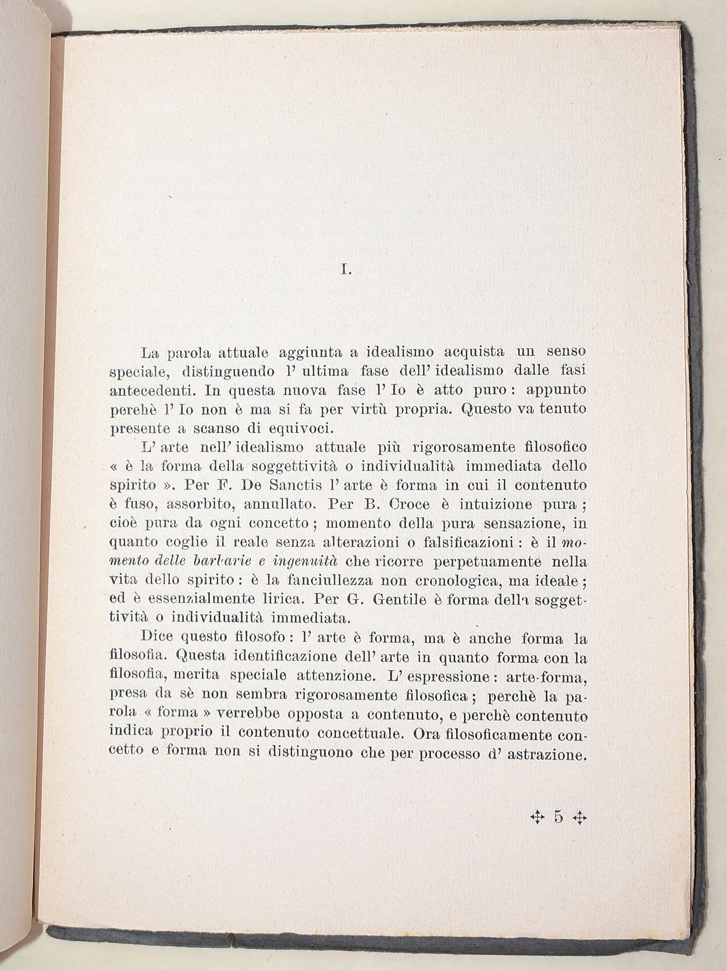 Sturzo, mons. Mario: L'arte nell'educazione idealistica attuale, opuscolo, 1924