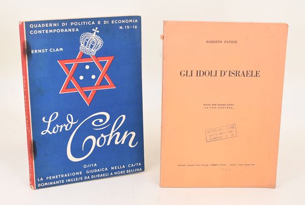 2 volumi degli anni '40 sulla questione ebraica