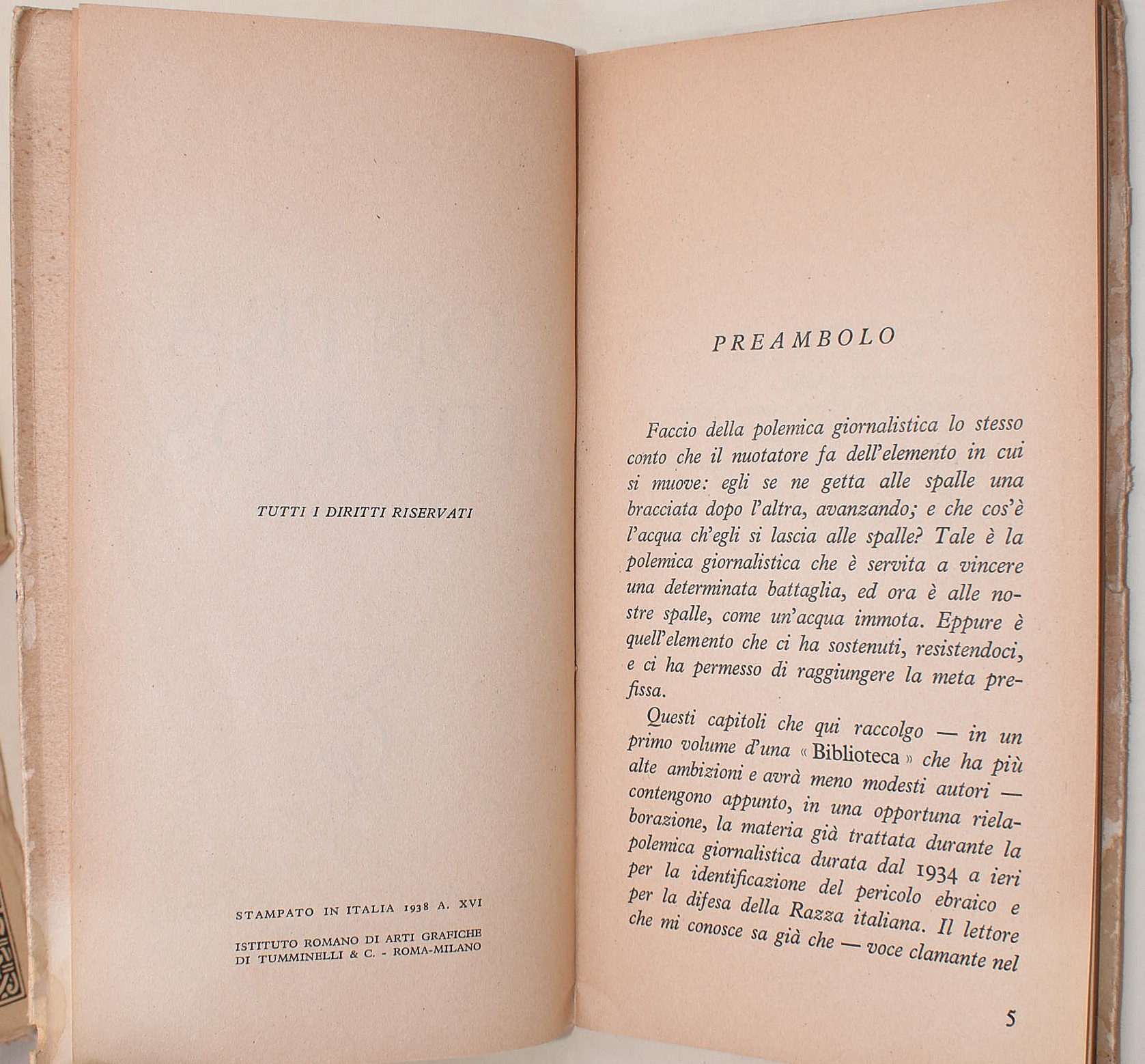 Interlandi, Contra Judaeos; Klausner, Storia della letteratura neo-ebraica; Falqui, La letteratur...