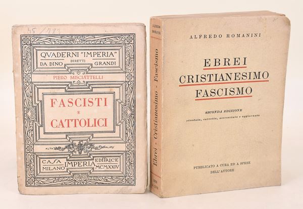 2 volumi su Fascismo, Cattolicesimo e sulla questione ebraica