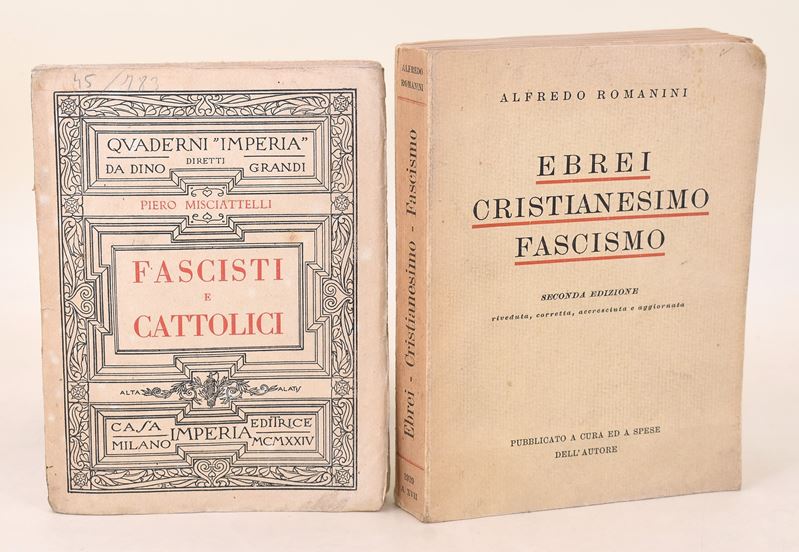 Misciattelli, Fascisti e cattolici; Romanini, Ebrei Cristianesimo Fascismo