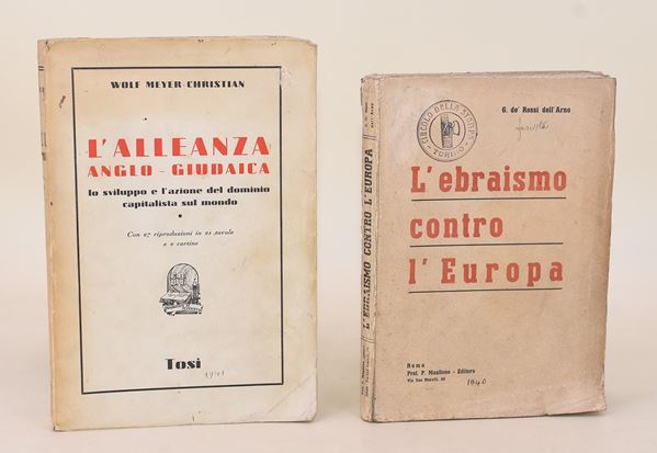 2 volumi sulla questione giudaica