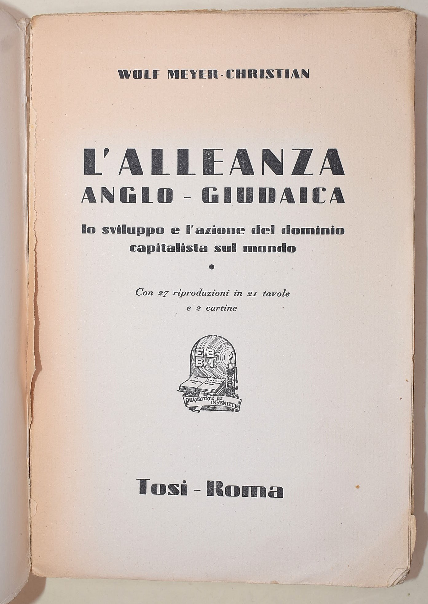 Maglione, L'ebraismo contro l'Europa e Meyer, L'alleanza anglo-giudaica