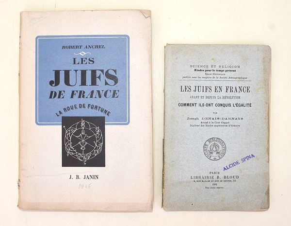 2 volumi sulla comunità ebraica in Francia
