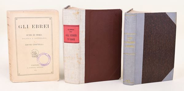3 volumi sulla storia d'Israele e sulla religione ebraica