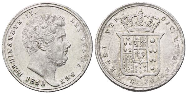 NAPOLI. Regno delle Due Sicilie. Ferdinando II di Borbone (1830-1859). Tarì 1850; Ag (4,60 g; 21,5 mm)