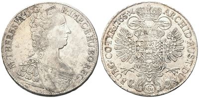 Maria Teresa, Tallero 1765 (Impero Asburgico) – argento