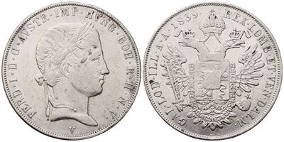 Venezia. Regno Lombardo Veneto. Ferdinando i D'asburgo (1835-1848), Scudo Nuovo da 6 Lire 1839; A...