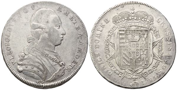 FIRENZE. Granducato di Toscana. Pietro Leopoldo I d'Asburgo Lorena (1765-1790). Francescone da 10 Paoli 1785; Ag (27,32 g; 41,3 mm)