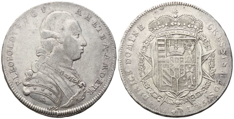 FIRENZE. Granducato di Toscana. Pietro Leopoldo I d'Asburgo Lorena (1765-1790). Francescone da 10...