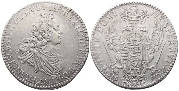 FIRENZE. Granducato di Toscana. Francesco II di Lorena (1737-1765). Francescone 1747; Ag (27,18 g; 40 mm)