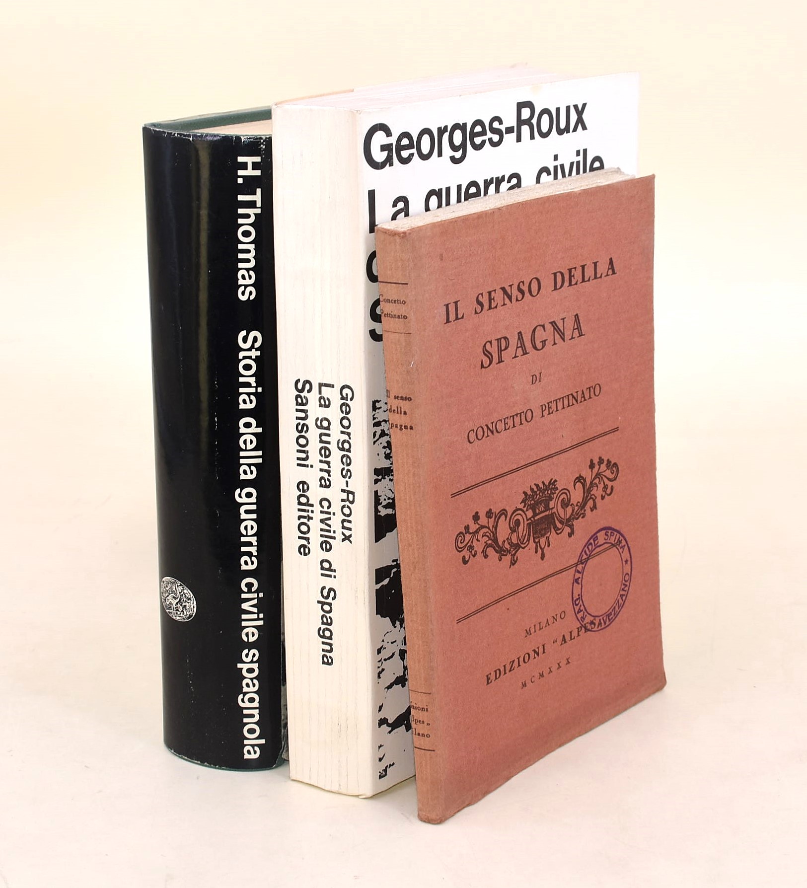 Pettinato, Il senso della Spagna; George-Roux, La guerra civile di Spagna; Hugh, Storia della gue...