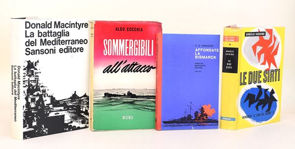 4 volumi di opere navali storiche sulla seconda guerra mondiale
