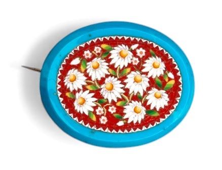 Spilla con micromosaico