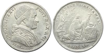 Gregorio XVI, Stato Pontificio, 50 Baiocchi 1832