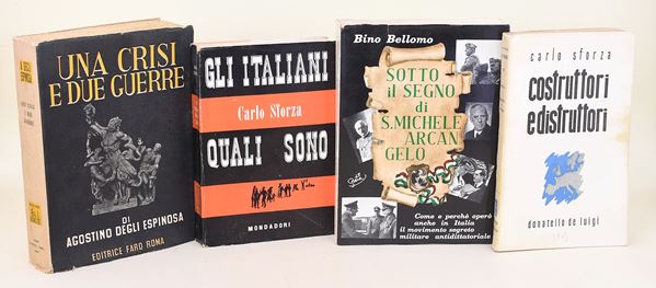 4 volumi di saggistica italiana del dopoguerra