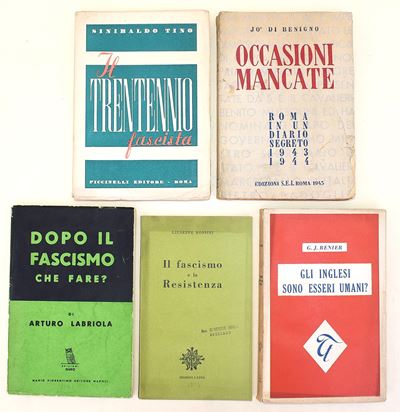 Collezione di volumi sulla politica italiana del XX secolo, 1943-1955