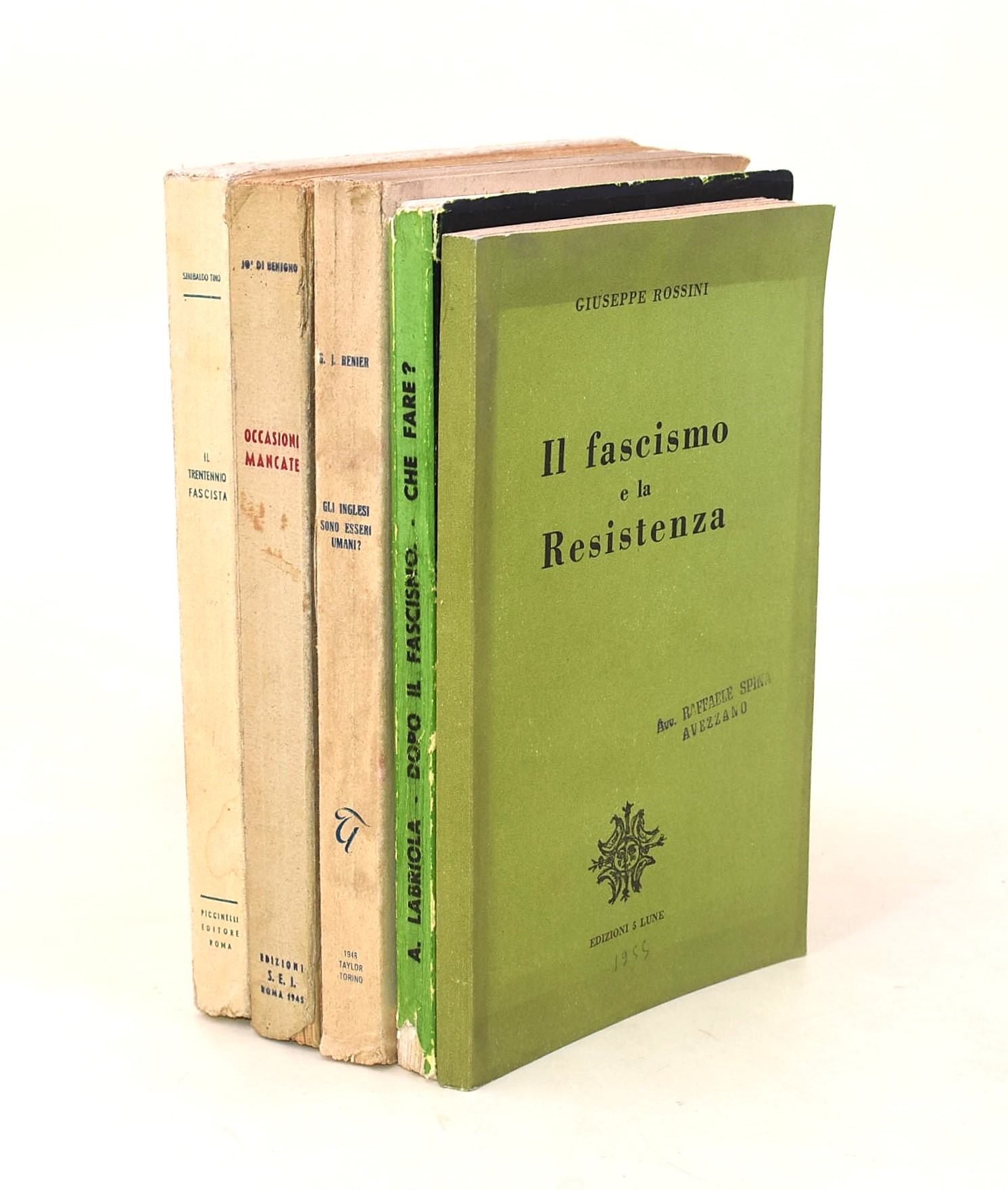 Collezione di volumi sulla politica italiana del XX secolo, 1943-1955