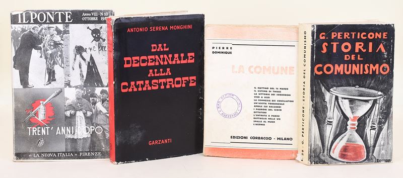 Perticone, Storia del Comunismo; Dominique, La Comune; Il Ponte, Trent'anni dopo; Monghini, Dal D...
