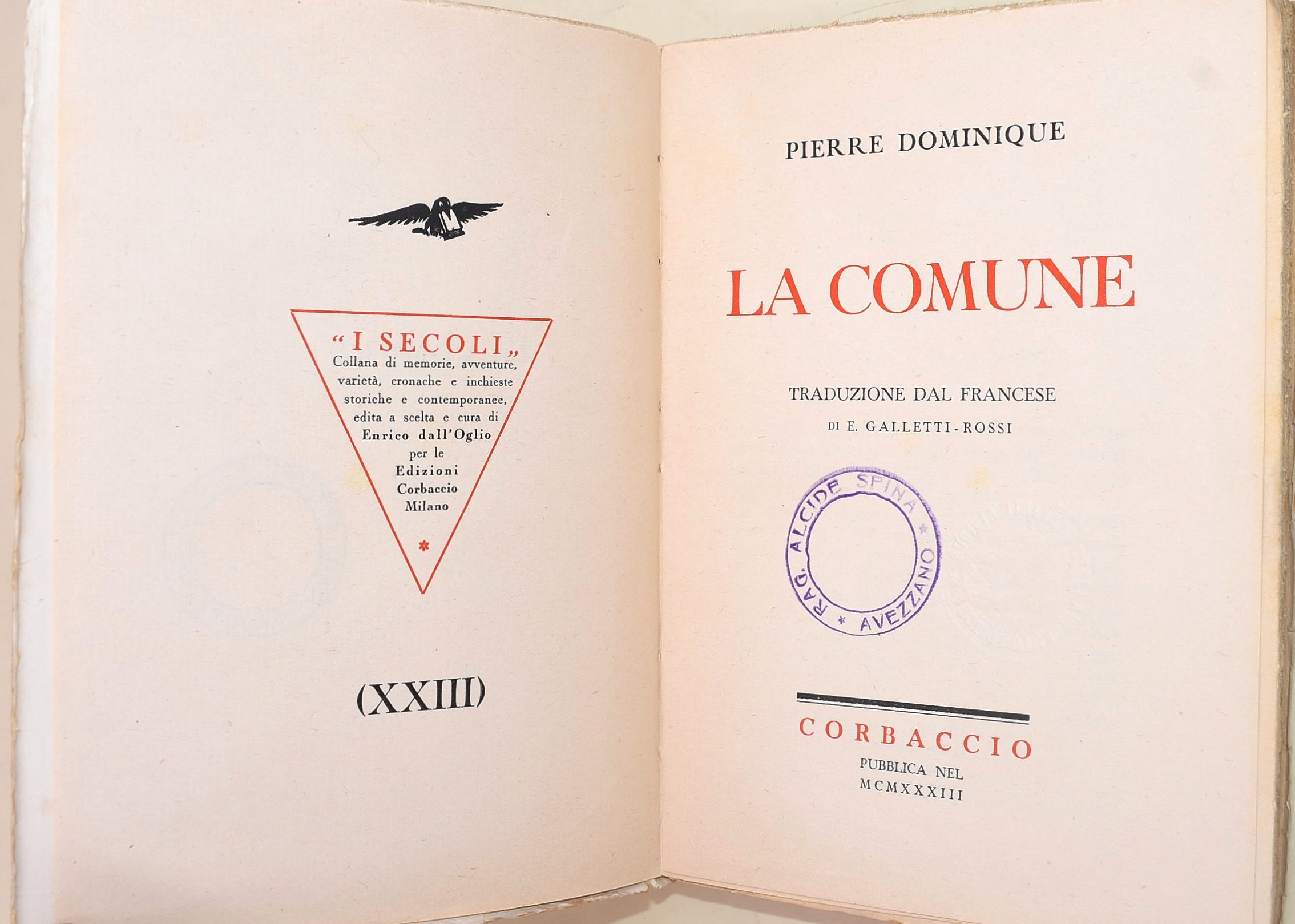 Perticone, Storia del Comunismo; Dominique, La Comune; Il Ponte, Trent'anni dopo; Monghini, Dal D...