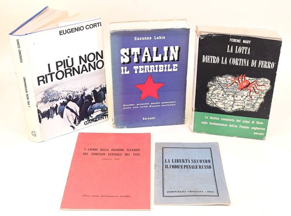 3 volumi e 2 opuscoli sul Dopoguerra