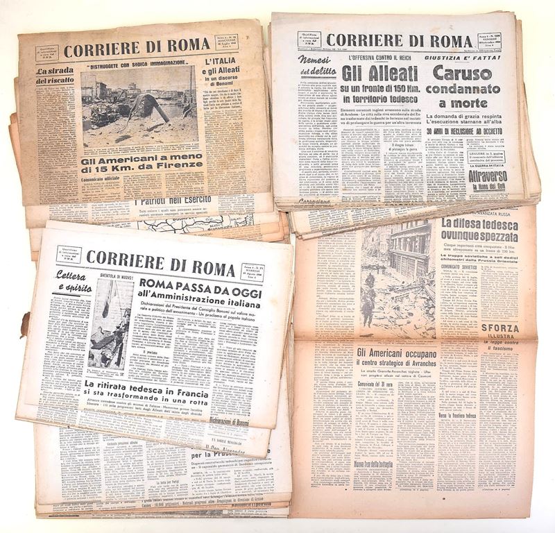 Corriere di Roma, Raccolta di 78 numeri dell'anno 1944