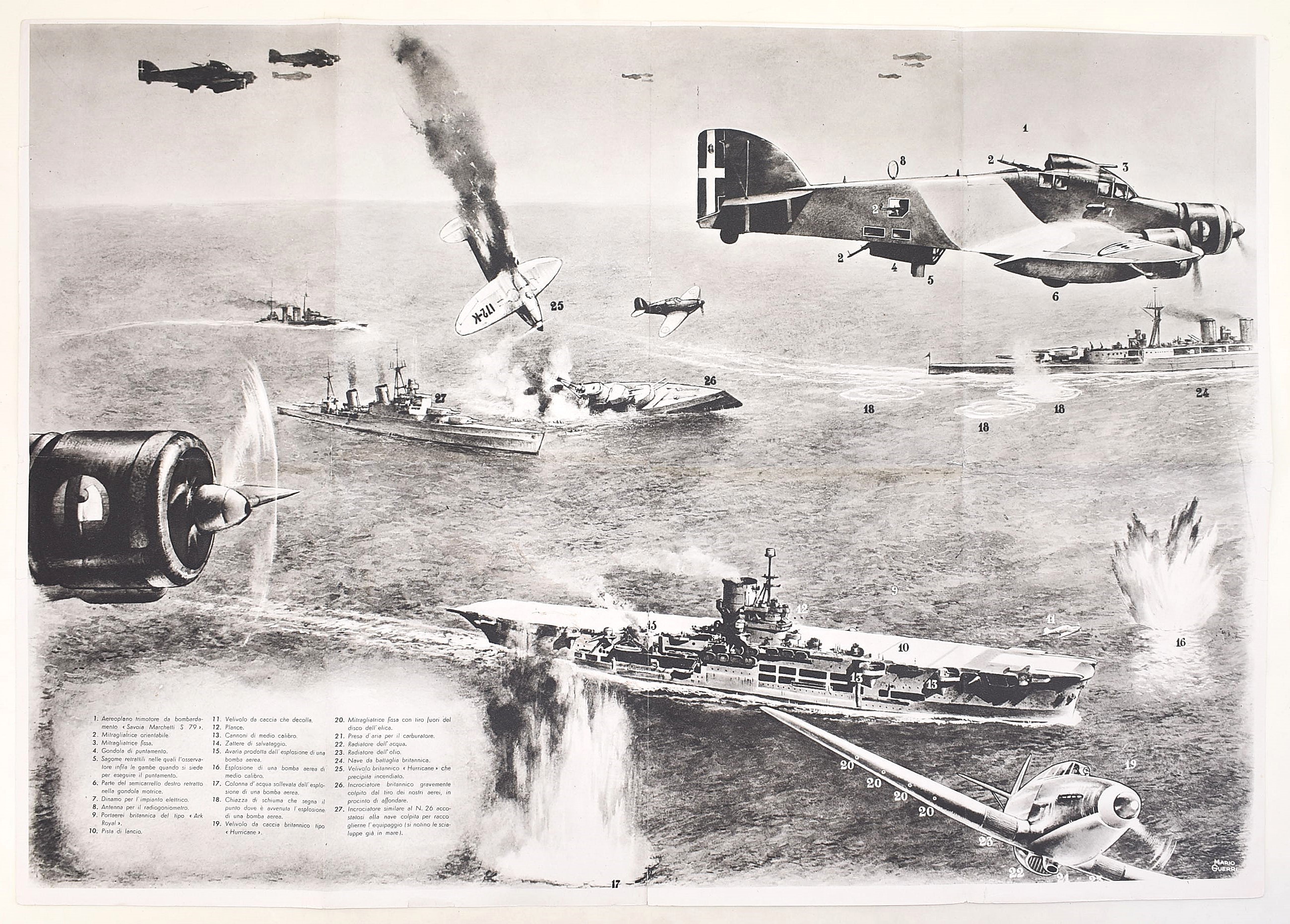 Mario Guerri, Poster militari della Seconda Guerra Mondiale: Guerra sul Mare e Navi e Aerei