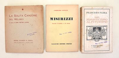 Govoni, Misirizzi; Flora, Dal Romanticismo al Futurismo; Lucini, La solita canzone del Melibeo - ...