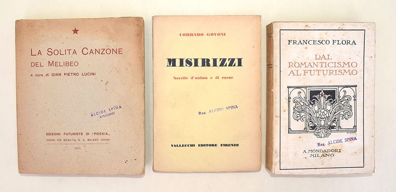 Govoni, Misirizzi; Flora, Dal Romanticismo al Futurismo; Lucini, La solita canzone del Melibeo - ...