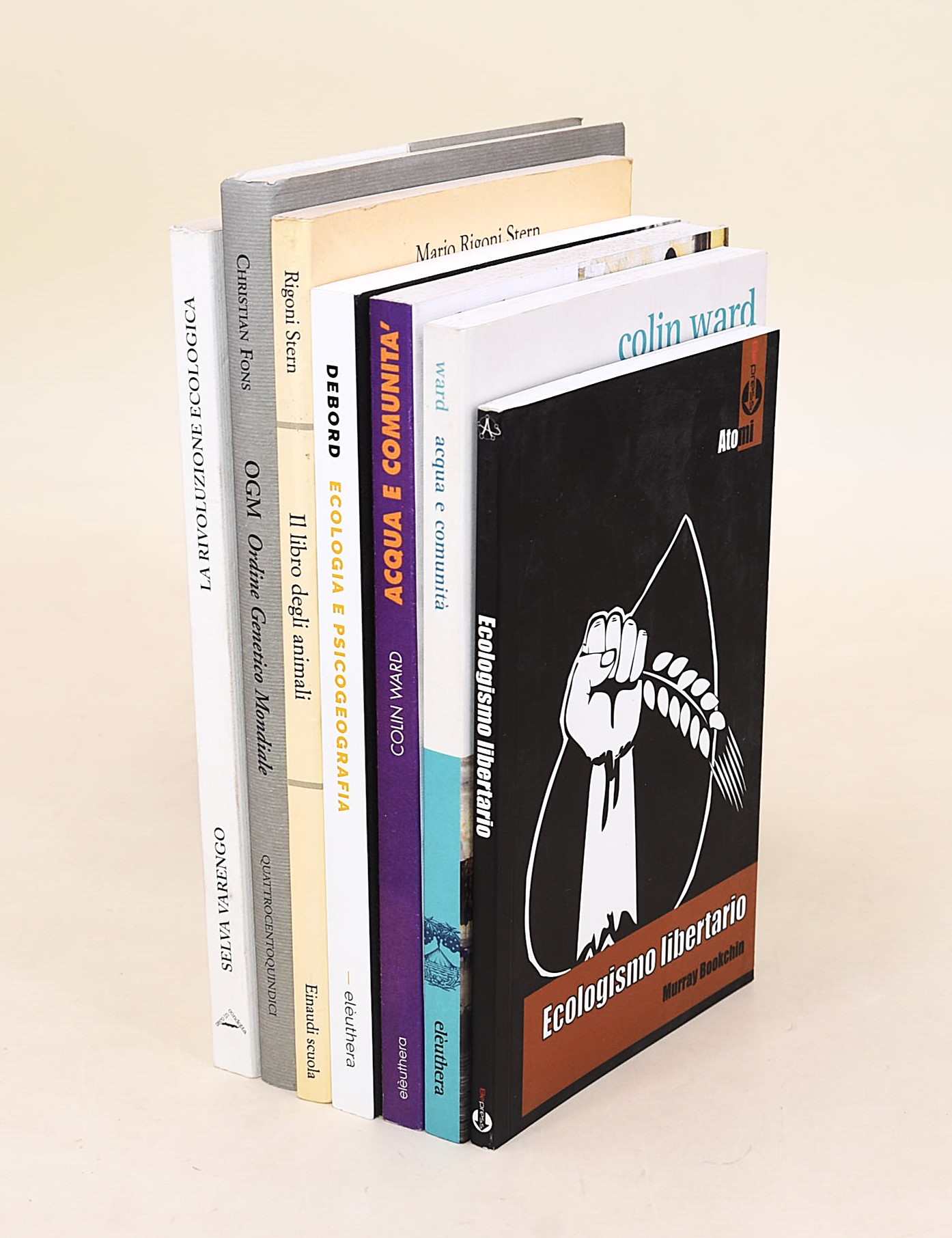 Bookchin, Ecologismo libertario; Ward, Acqua e comunità contro la privatizzazione; Rigoni Stern, ...