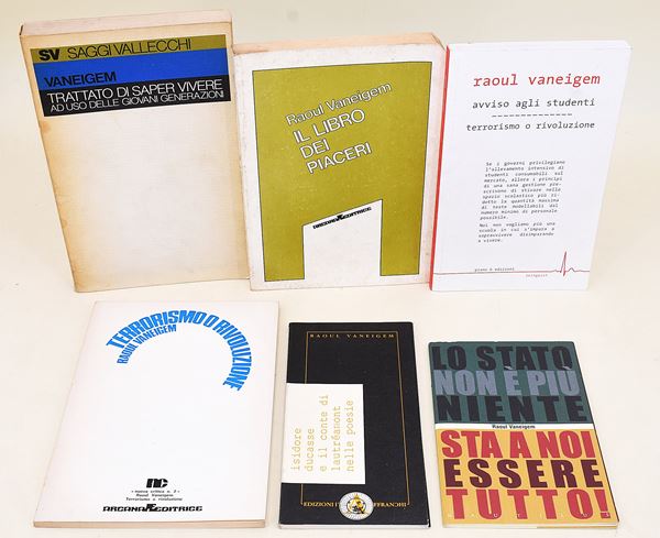 4 volumi e 2 opuscoli di Venigem Raoul