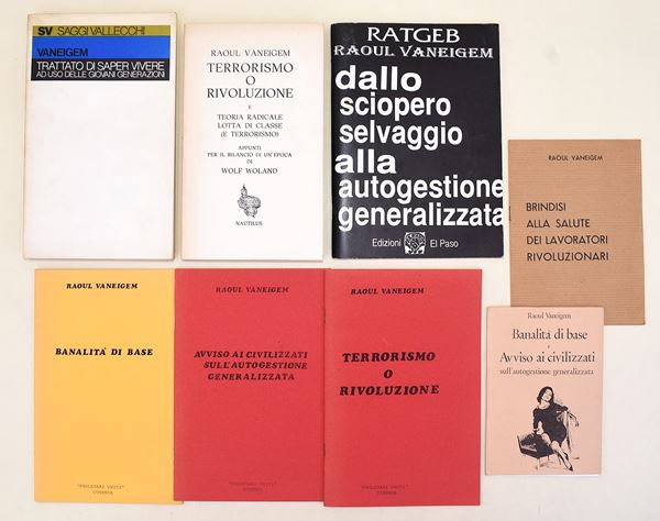 8 volumi di Venigem Raoul