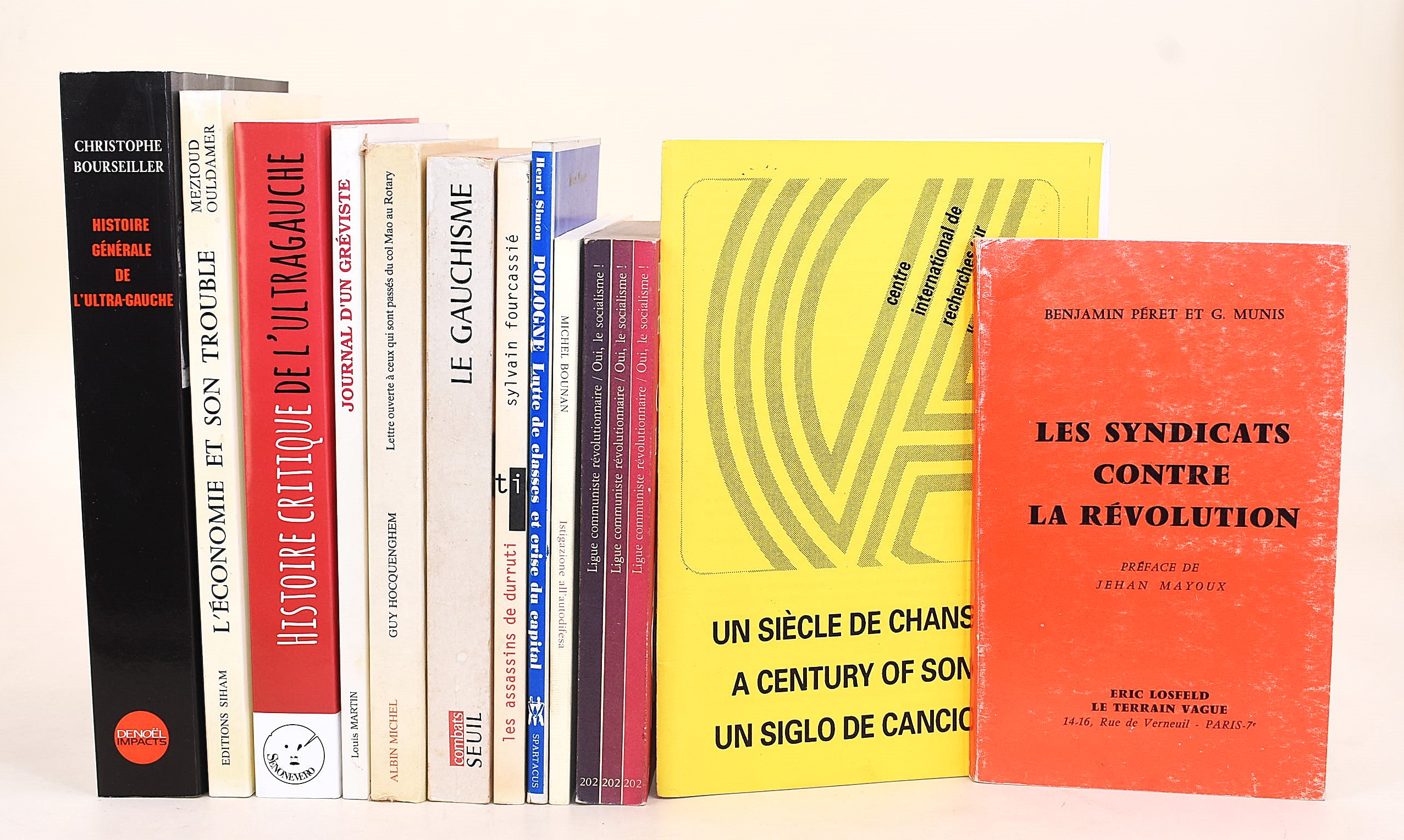 Collettivo di autori, 11 volumi e un opuscolo di politica francese in lingua originale