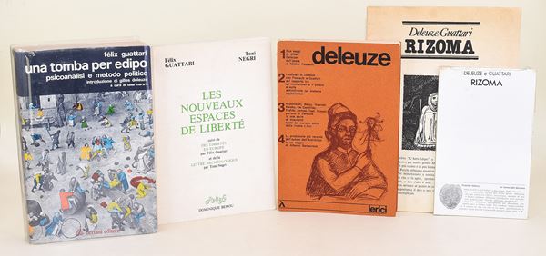 4 volumi e un opuscolo di Deleuze Gilles - Guattari Félix