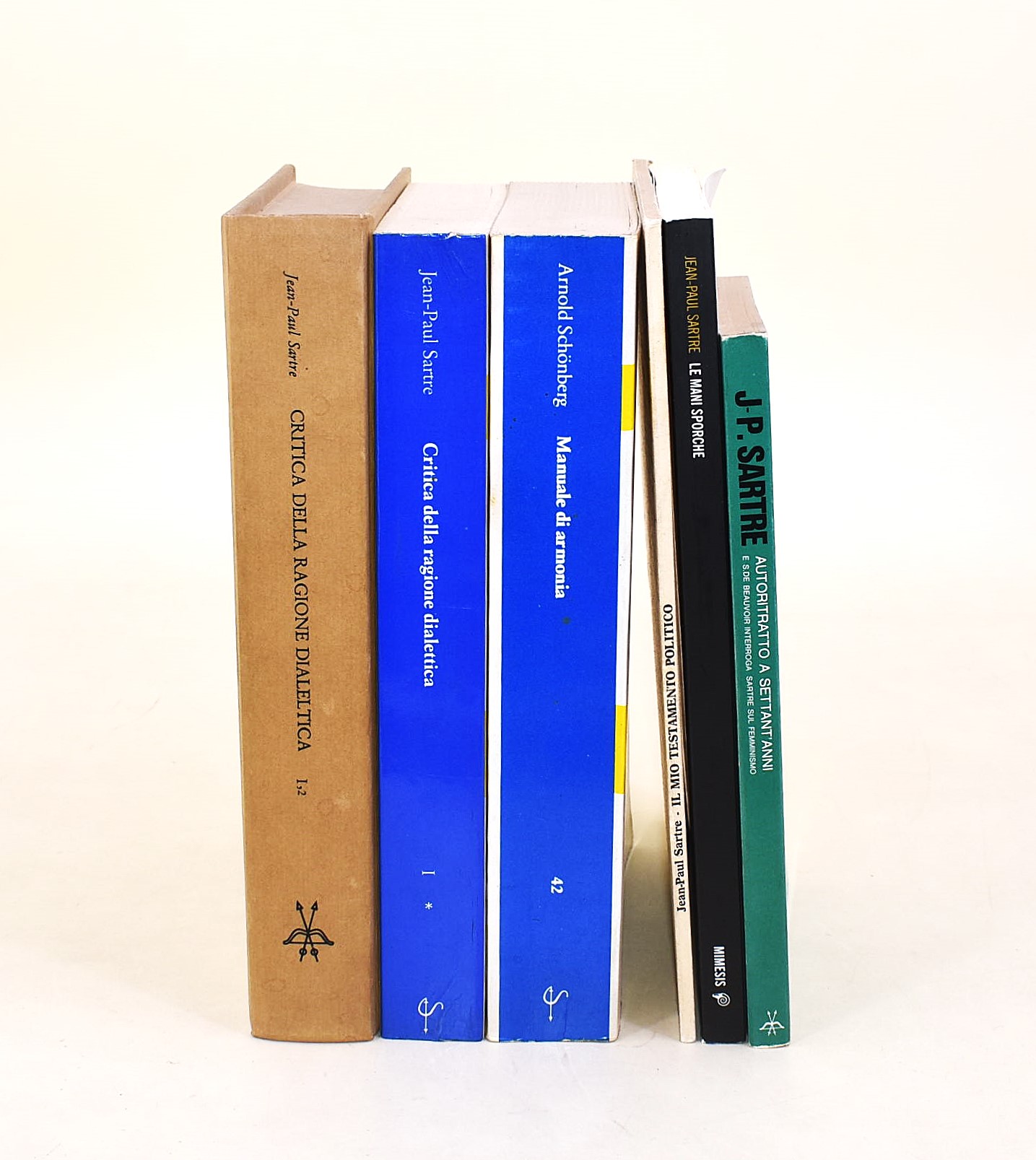 Sartre, Scritti selezionati e Schönberg, Manuale di Armonia