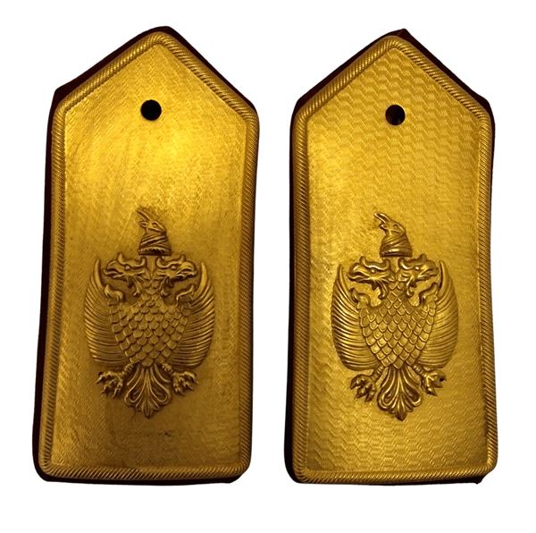Kingdom of Italy and Albania, Pair of metal shoulder boards