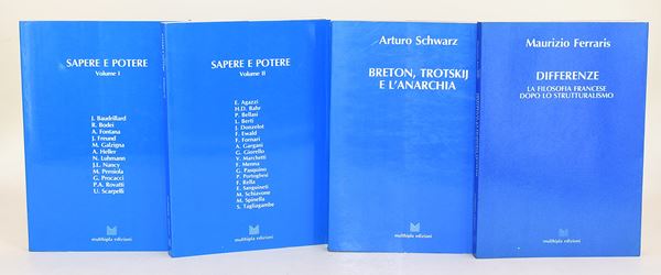 4 volumi dalla casa editrice Multhipla Edizioni di Ferraris - Schwarz e su Sapere e Potere