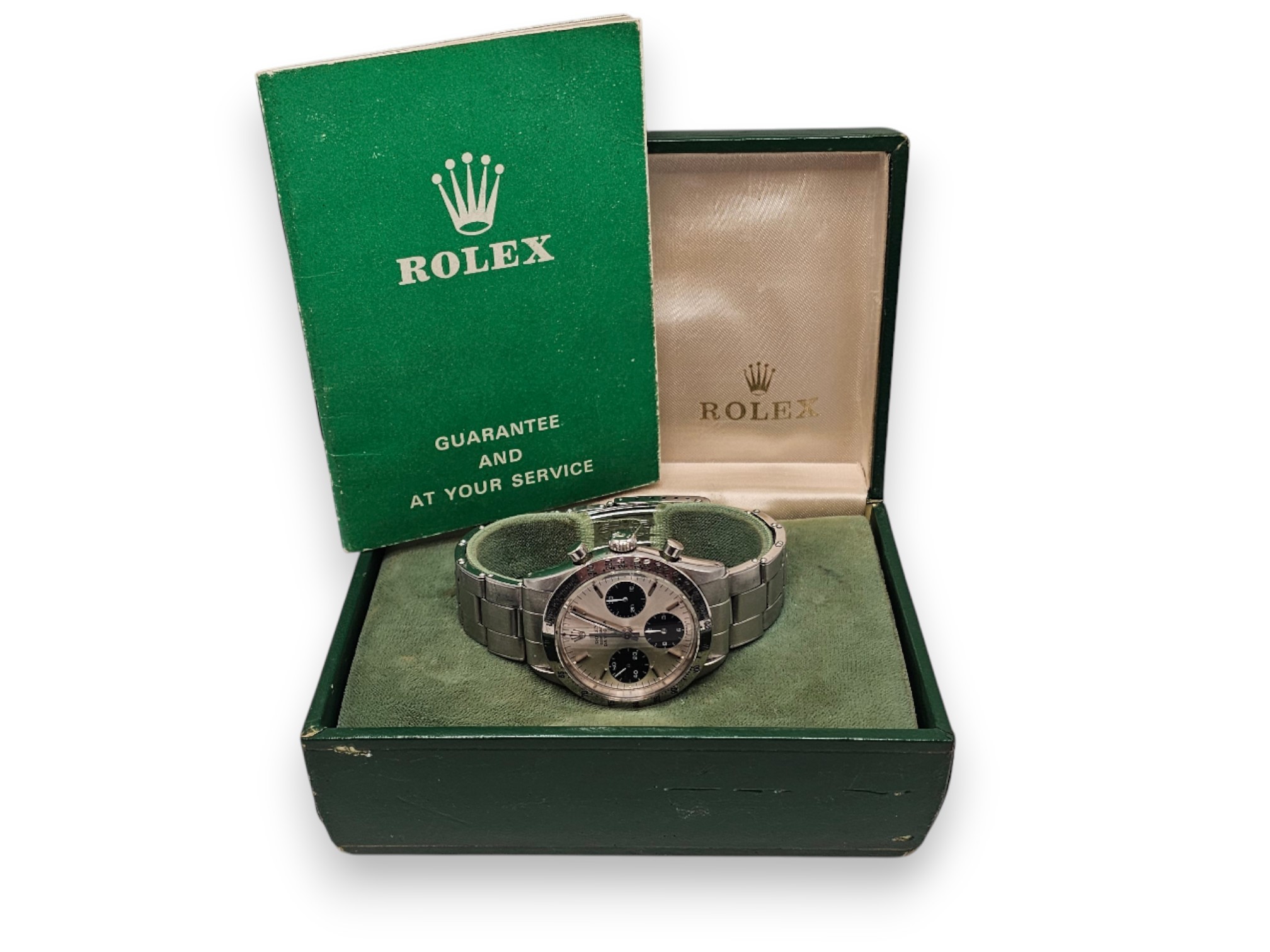Rolex - Cosmograph Daytona 6239, orologio da polso in acciaio con movimento manuale calibro 722-1