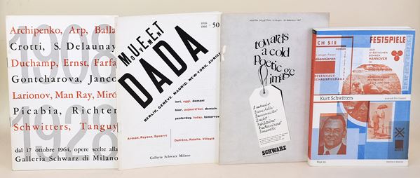 4 opuscoli e un volume su Dada, Avanguardia e Schwarz