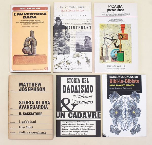 5 volumi e un opuscolo su Dada, Dadaismo, Tzara e Avanguardia