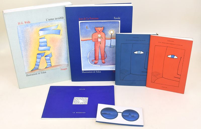 Folon, 6 volumi: Sérigraphie e opere illustrate
