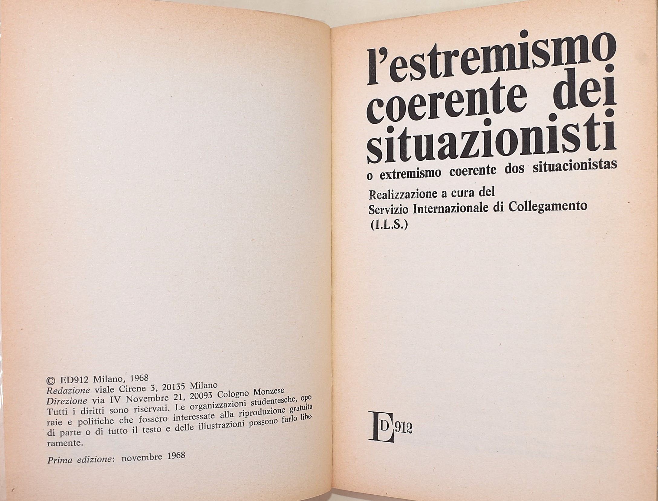 Marx, Karl e Engels, Friedrich - L'estremismo coerente dei situazionisti. Manifesto del Partito C...