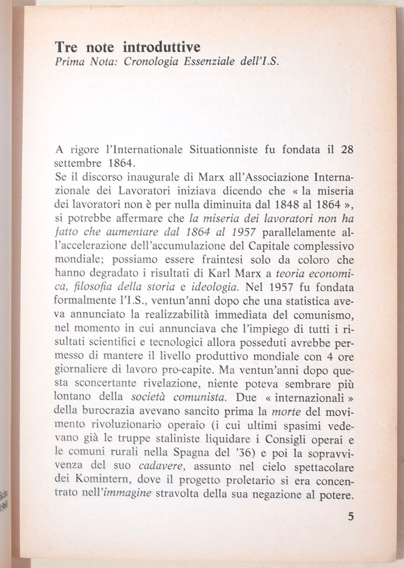 Marx, Karl e Engels, Friedrich - L'estremismo coerente dei situazionisti. Manifesto del Partito C...