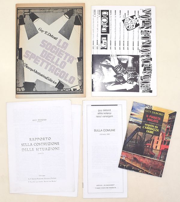 6 opuscoli di Debord Guy